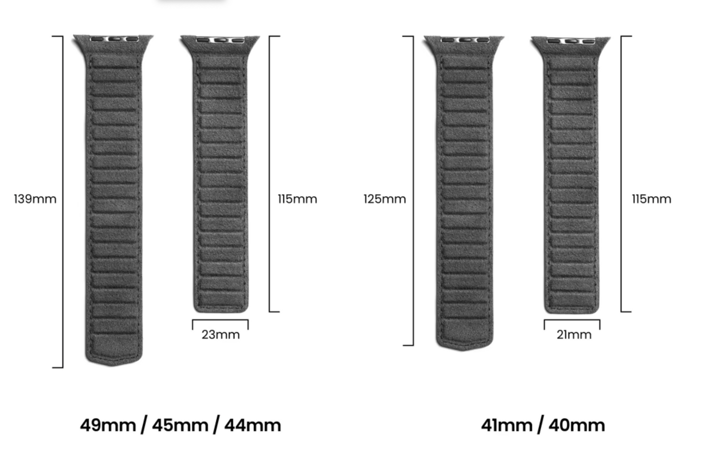 Alcantara Apple Watch Armbänder magnetisch