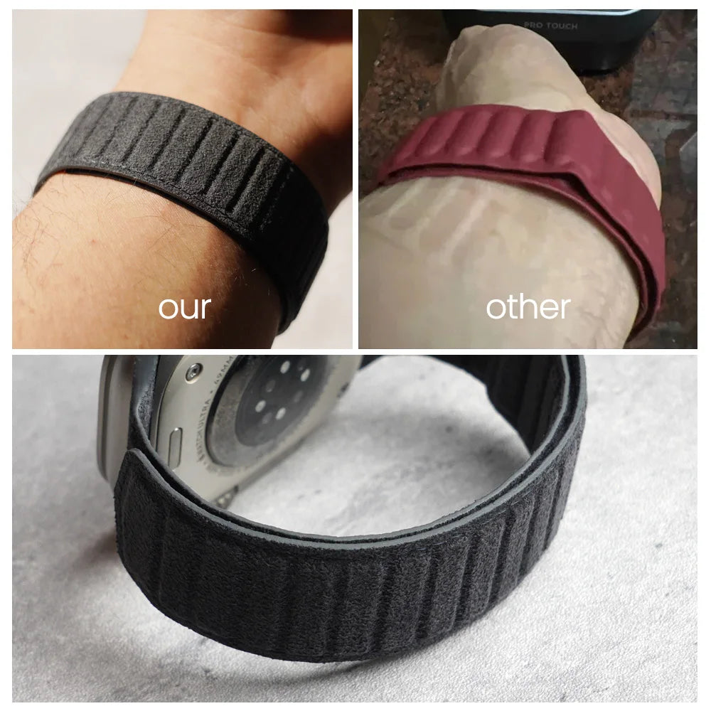 Alcantara Apple Watch Armbänder magnetisch