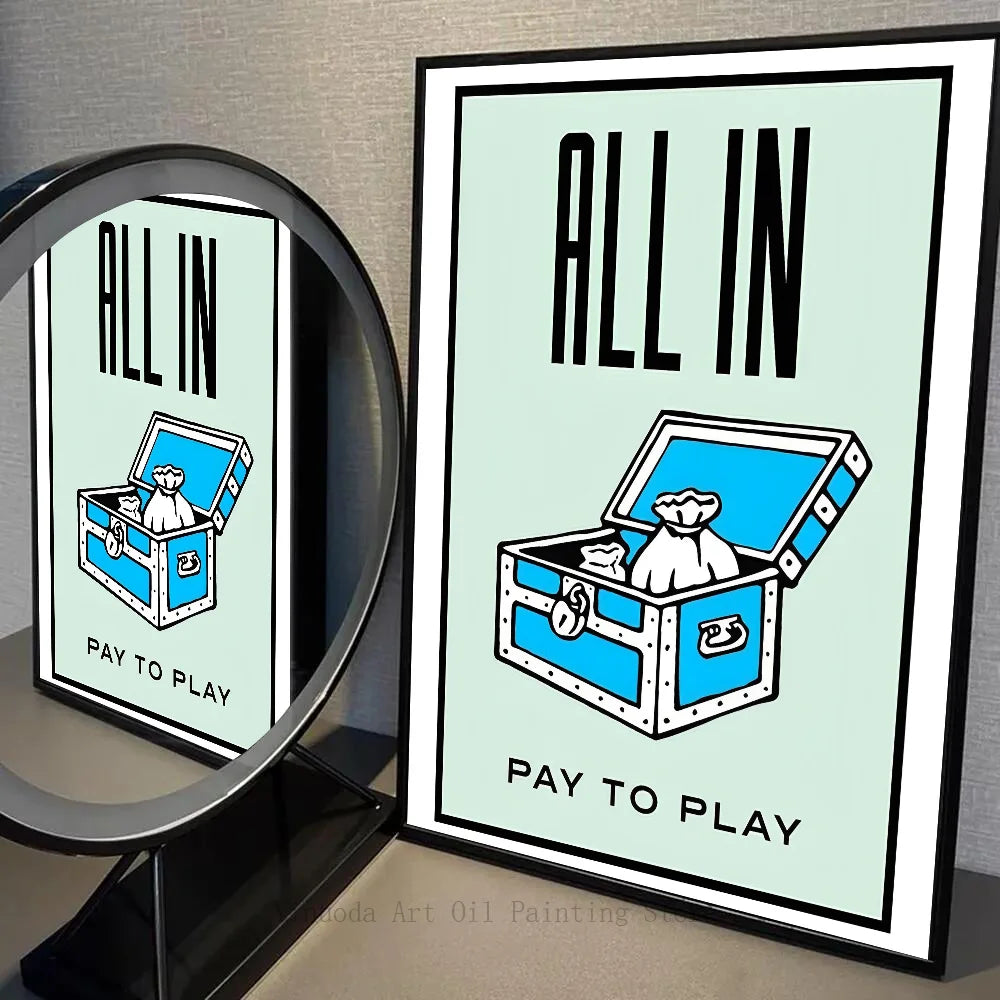 Wandposter Monopoly