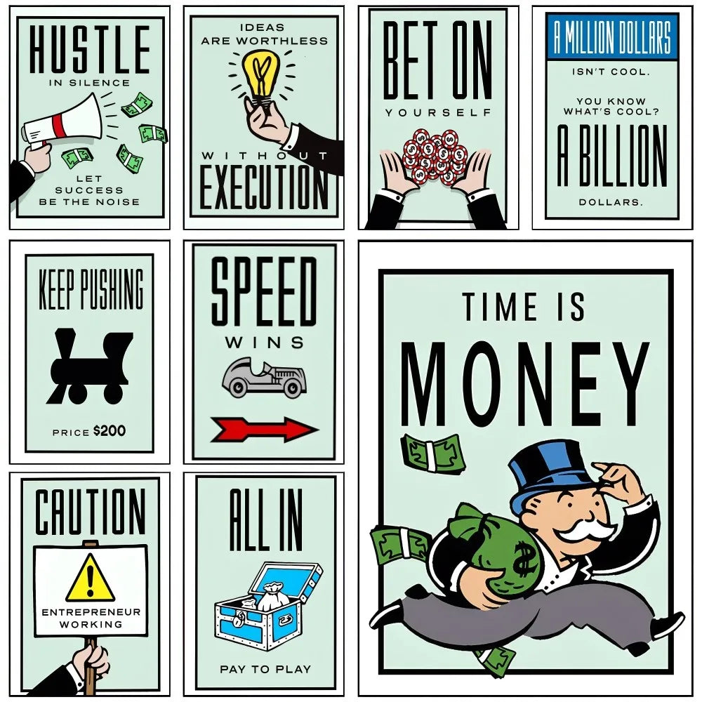 Wandposter Monopoly